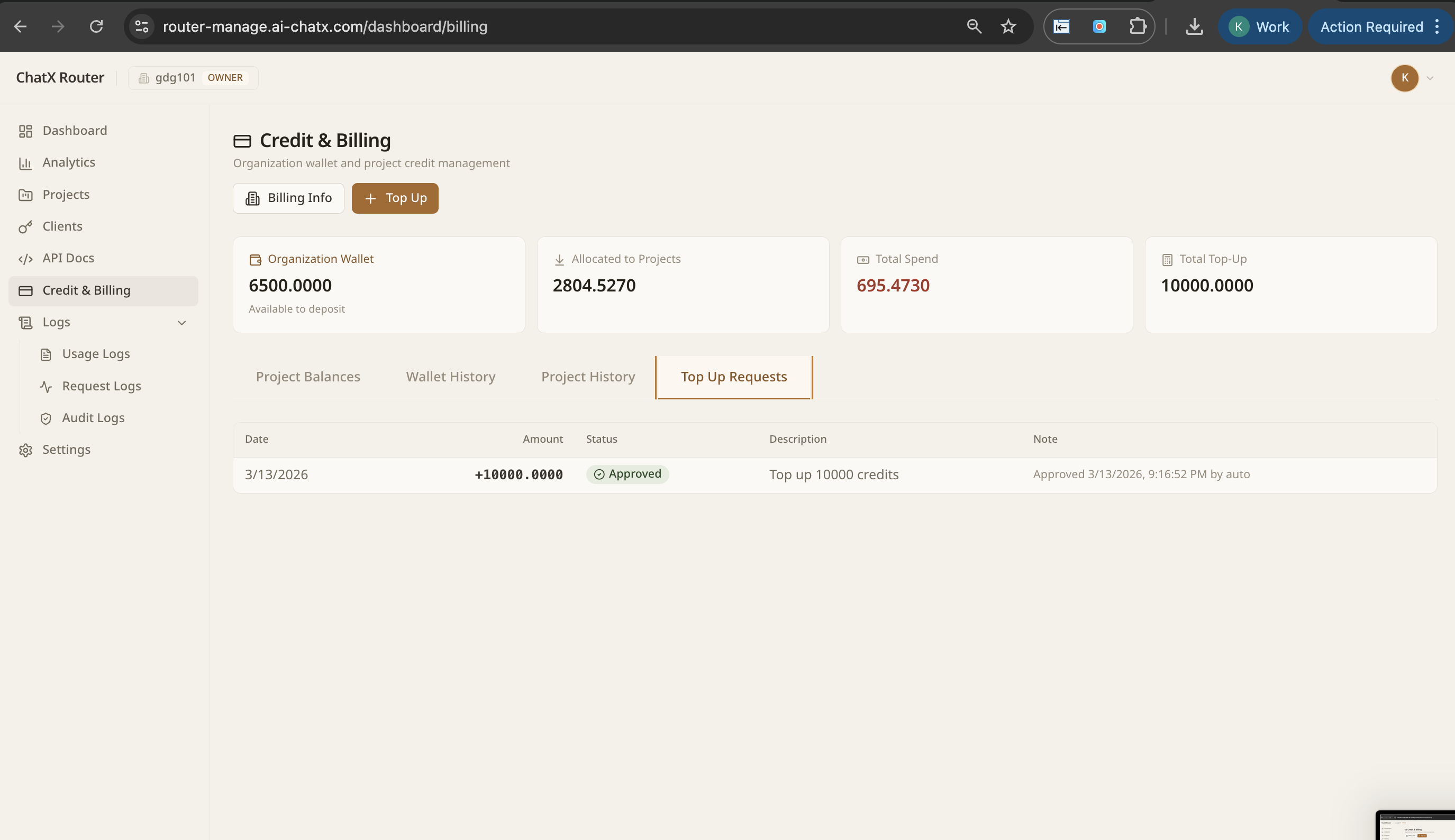 NextBrain dashboard